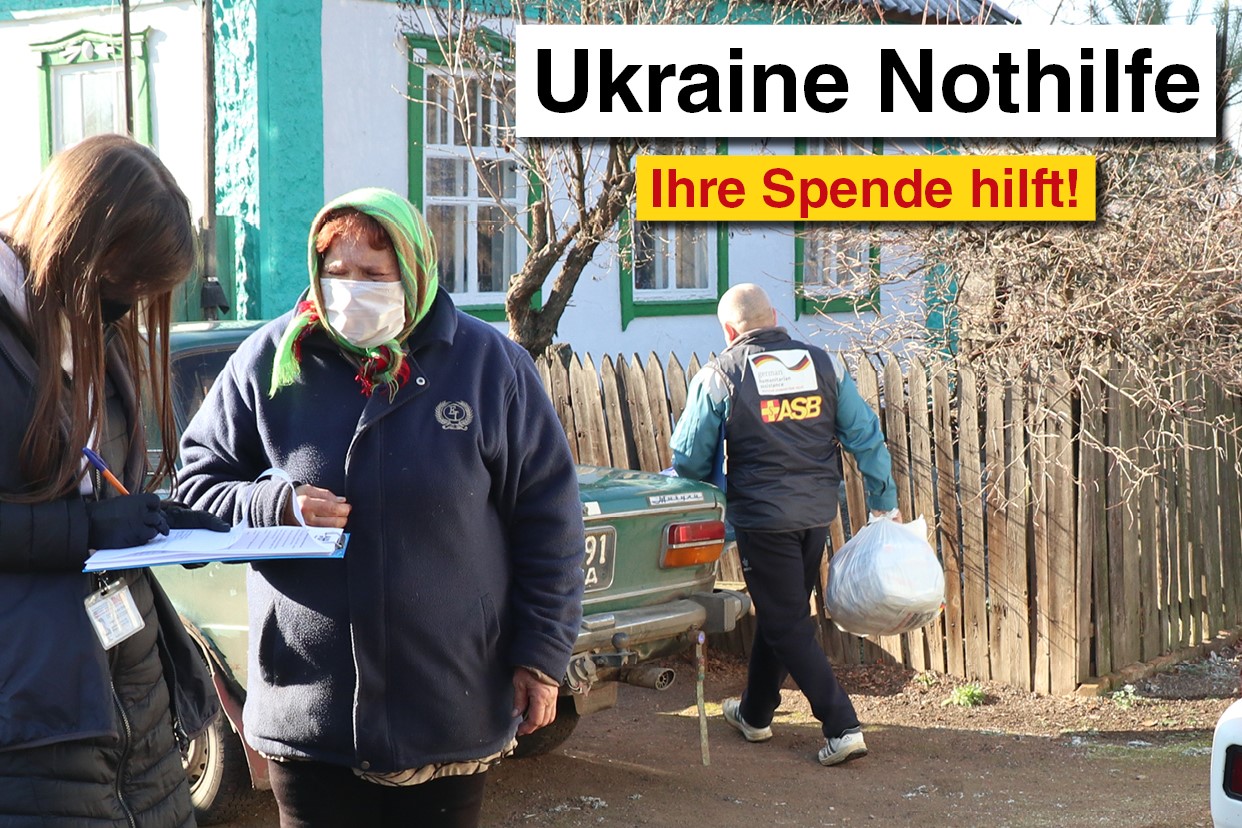 Ukraine: ASB-Landesverband ruft zu Spenden auf!