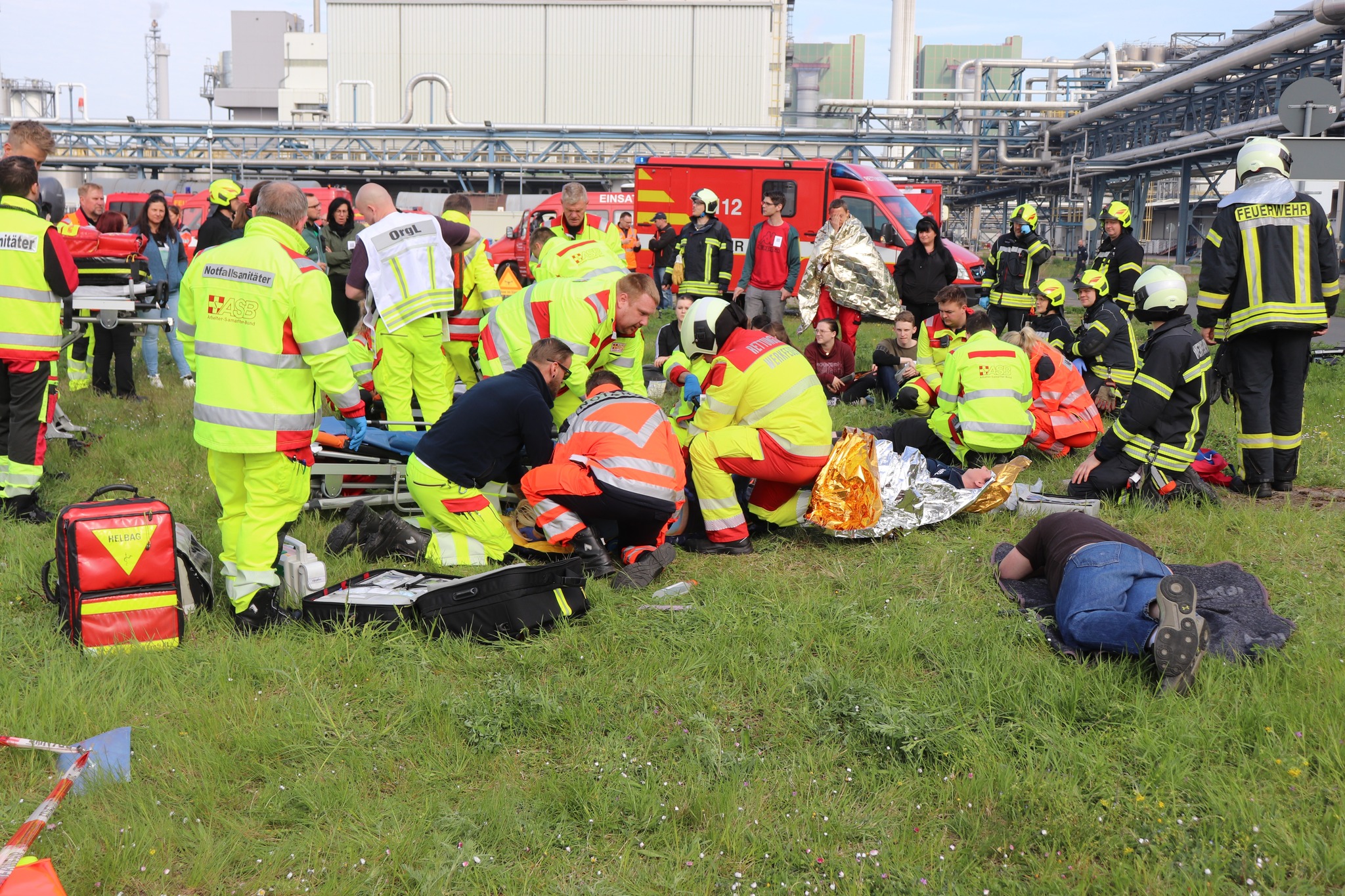 Gemeinsam im Einsatz: ASB unterstützt Großübung im Saalekreis