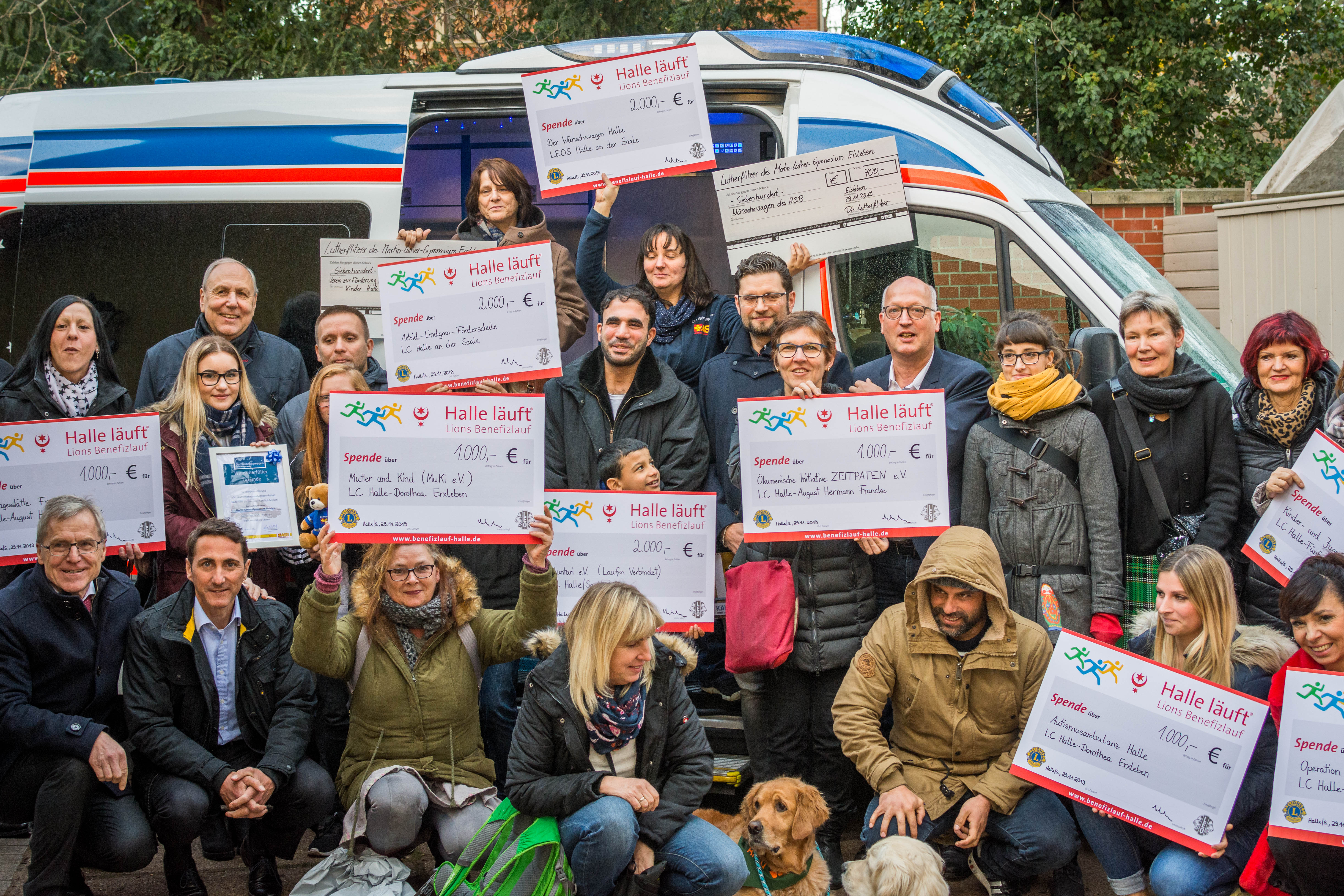 Halle läuft - 12. Lions Benefizlauf unterstützt den Wünschewagen Sachsen-Anhalt