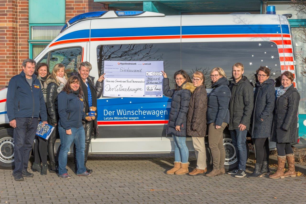 Spende für den Wünschewagen Sachsen-Anhalt