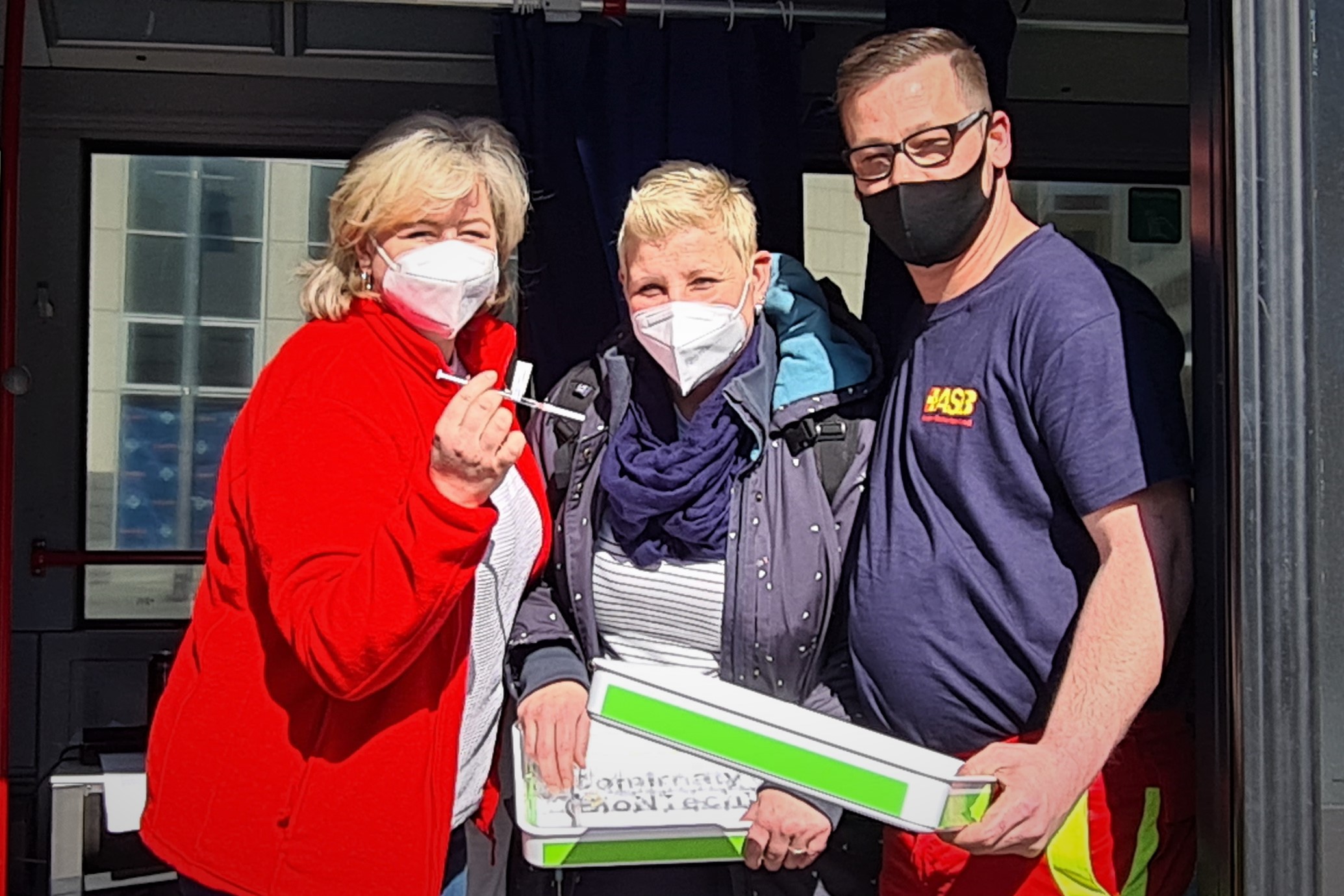 Informations- und Impfaktion auf dem Marktplatz Halle (Saale)