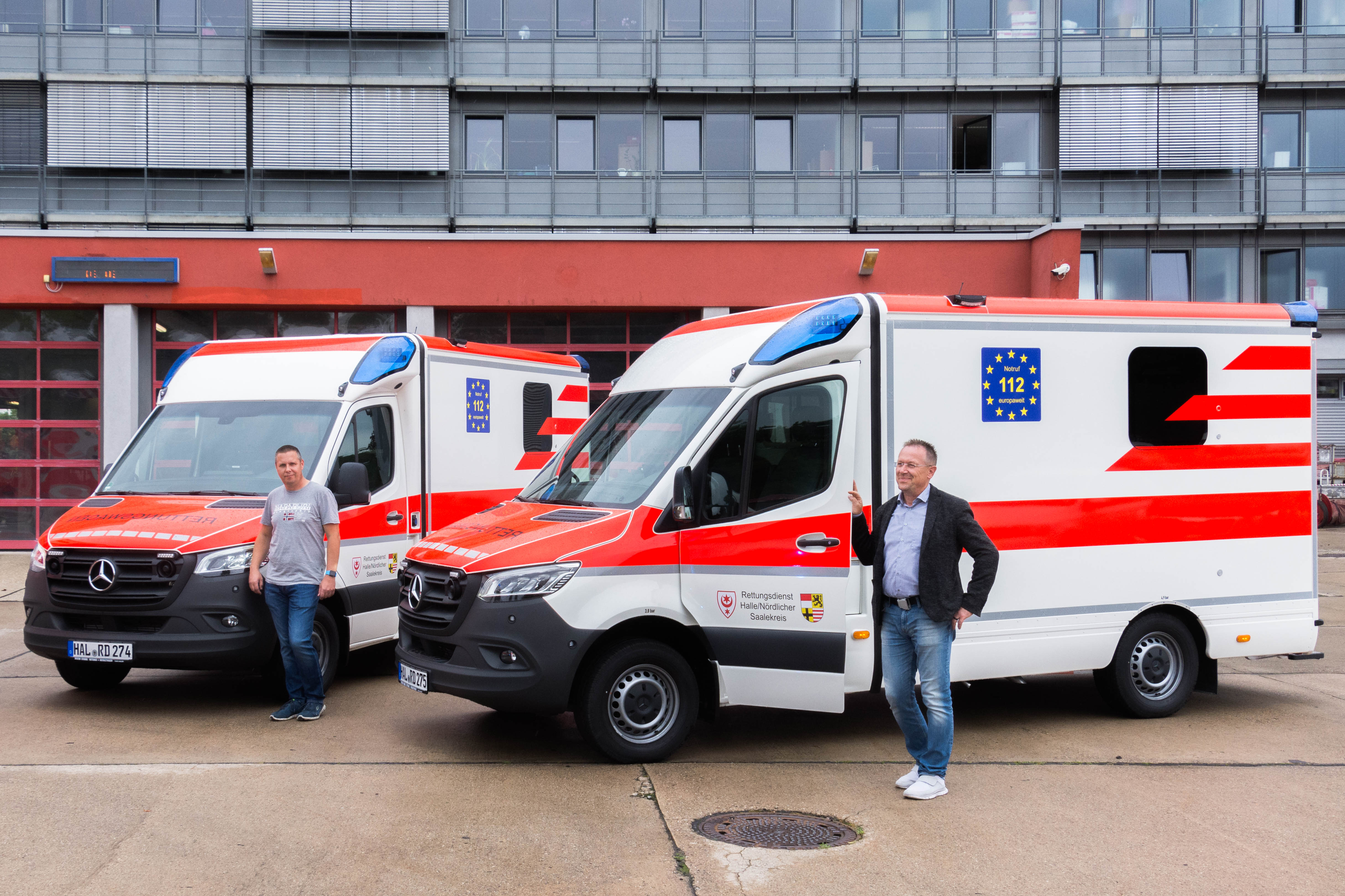 Fünf neue Rettungswagen für Halle (Saale)